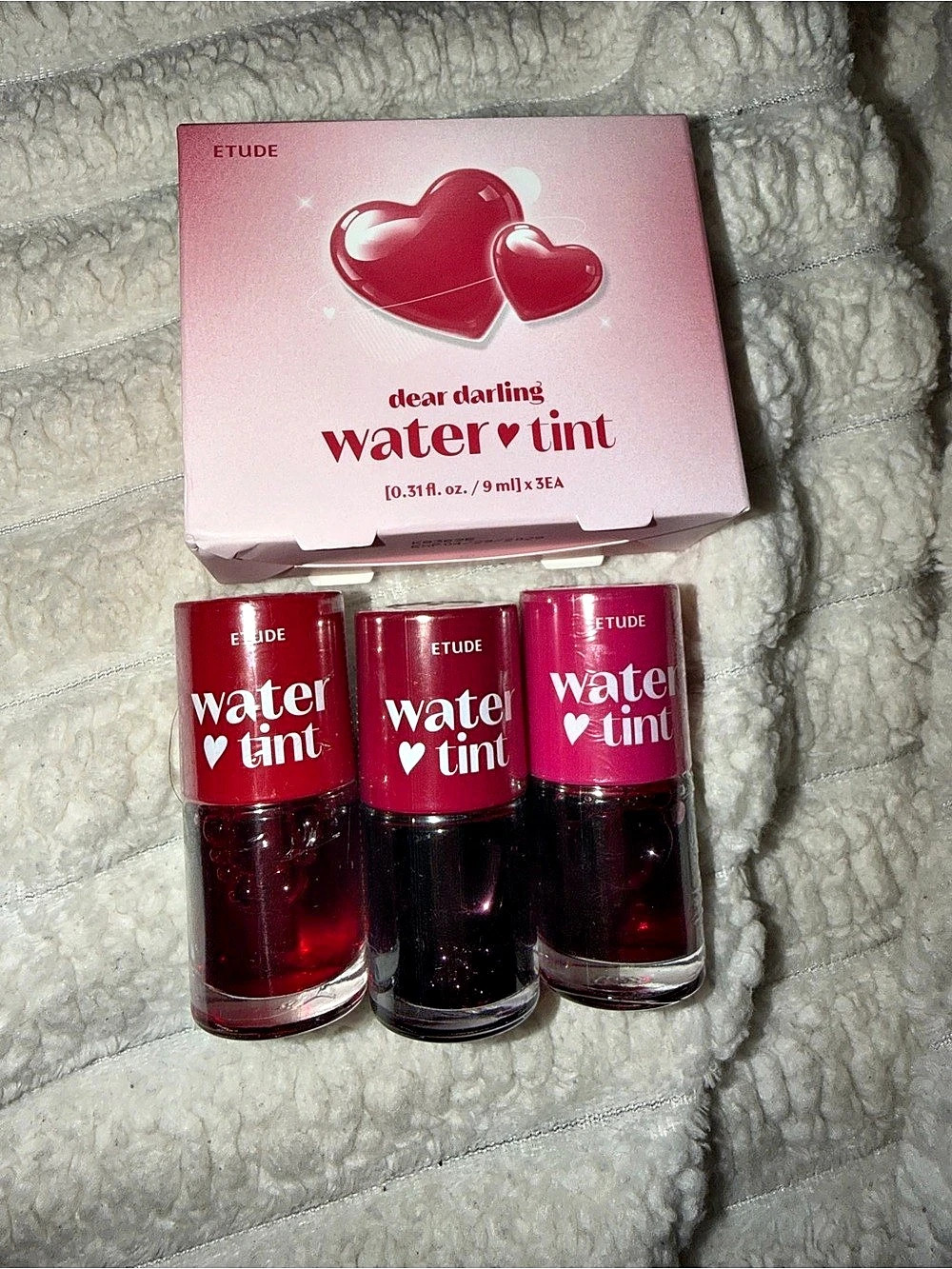 ETUDE Dear Darling Water Tint 3EA Set 3-Piece Red Lip Tint